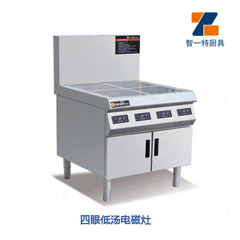 不锈钢四眼四头立式电磁煲仔炉灶3KW大功率12KW电磁灶