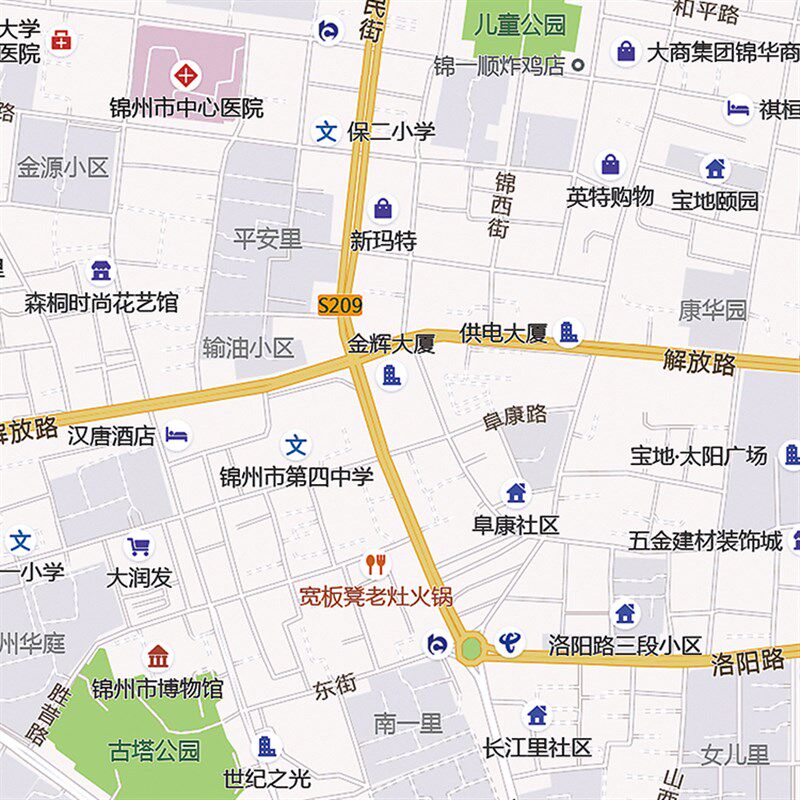 2026新款锦州城区地图办公室挂图高清防水墙壁装饰实物推荐定制