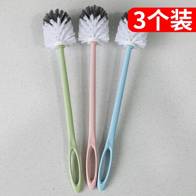 清洁马桶刷刷头替换头通用塑料刷子长柄去污化妆室免打孔防滑设计
