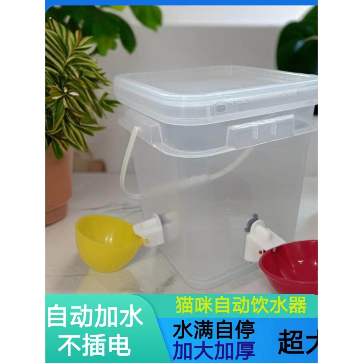 新款猫咪饮水器自动加水防打翻喂水碗狗狗泰迪喝水大容量喝水神器
