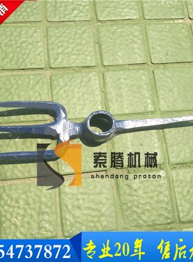 锻造一体轨道用耙镐 三齿一尖耙镐 铁路工务段用铁三齿一尖