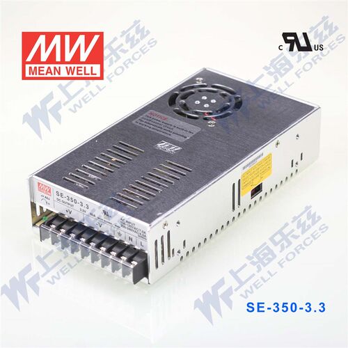 特价台湾明纬SE-350-3.3电源350W直流开关稳压220V转3.3V60A工控