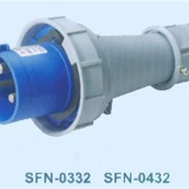 SFE上丰工业插头SFN-0432 125A三极插头 IP67 三芯插头 防水型