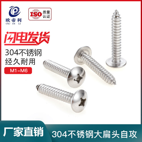 304不锈钢大扁头自攻螺丝钉大扁头大头十字自攻螺丝钉M3M4M5M6