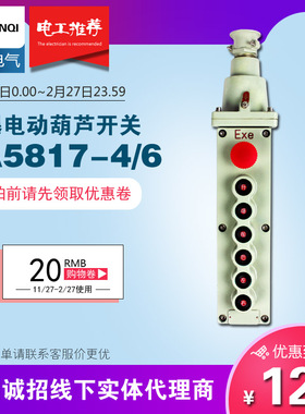 防爆电动葫芦LA5817防爆行车操作起重机控制手柄按钮开关天车航吊