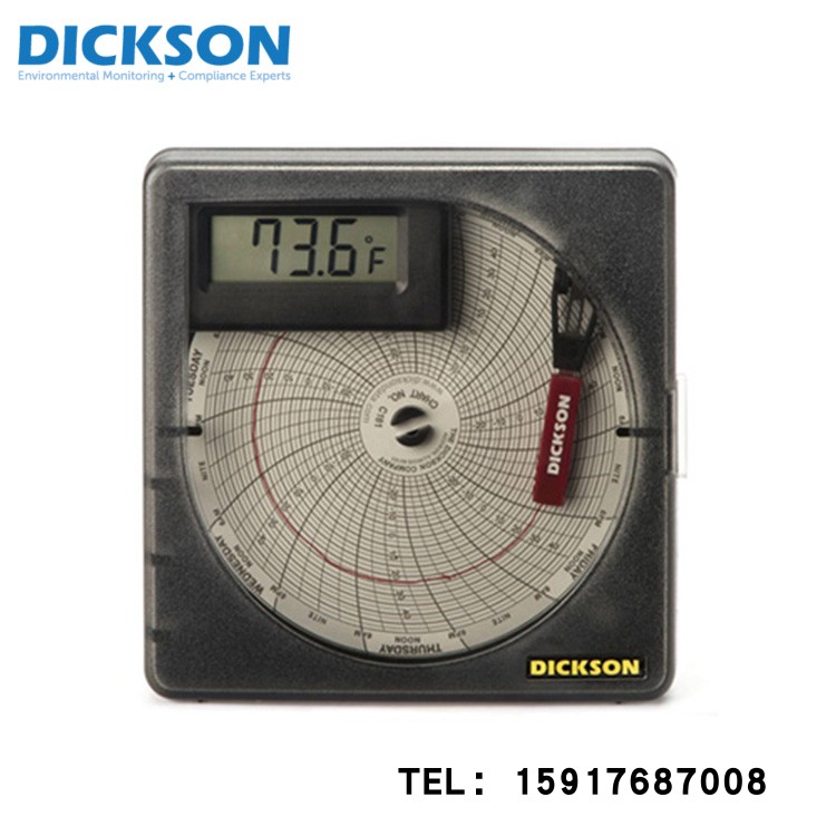美国DICKSON迪克森温湿度记录仪压力记录器 图表记录仪 3 4 6 8寸