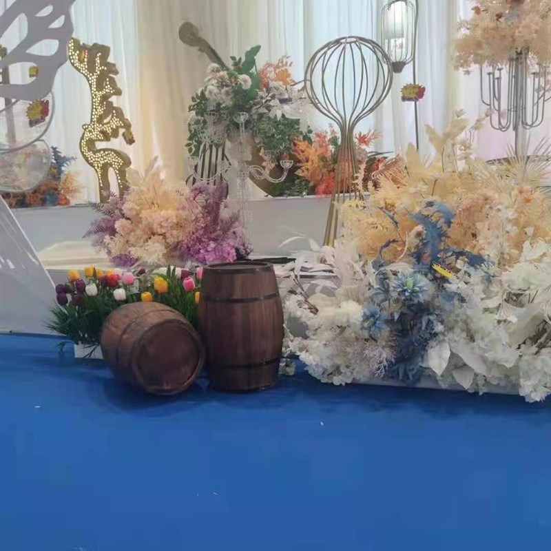婚庆道具森系酒桶圆桶木桶森林系婚礼布置迎宾区装饰酒吧装饰道具