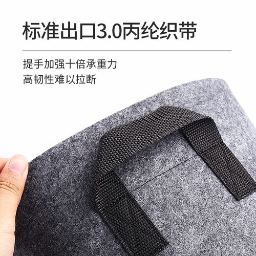种美植袋灰色树袋无纺布育苗盆营养钵加厚阳台楼顶花盆透气可折叠