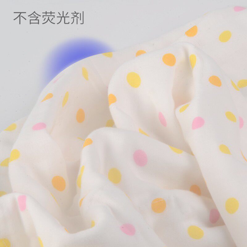 线线猫婴儿纯棉纱布浴巾 新生儿幼儿大毛巾吸水超柔 初生宝宝洗澡