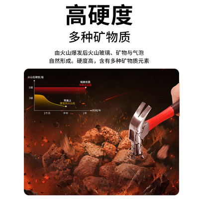 火山石鱼缸底砂颗粒乌龟缸铺底专用滤材水草泥造景石装饰沙火山岩