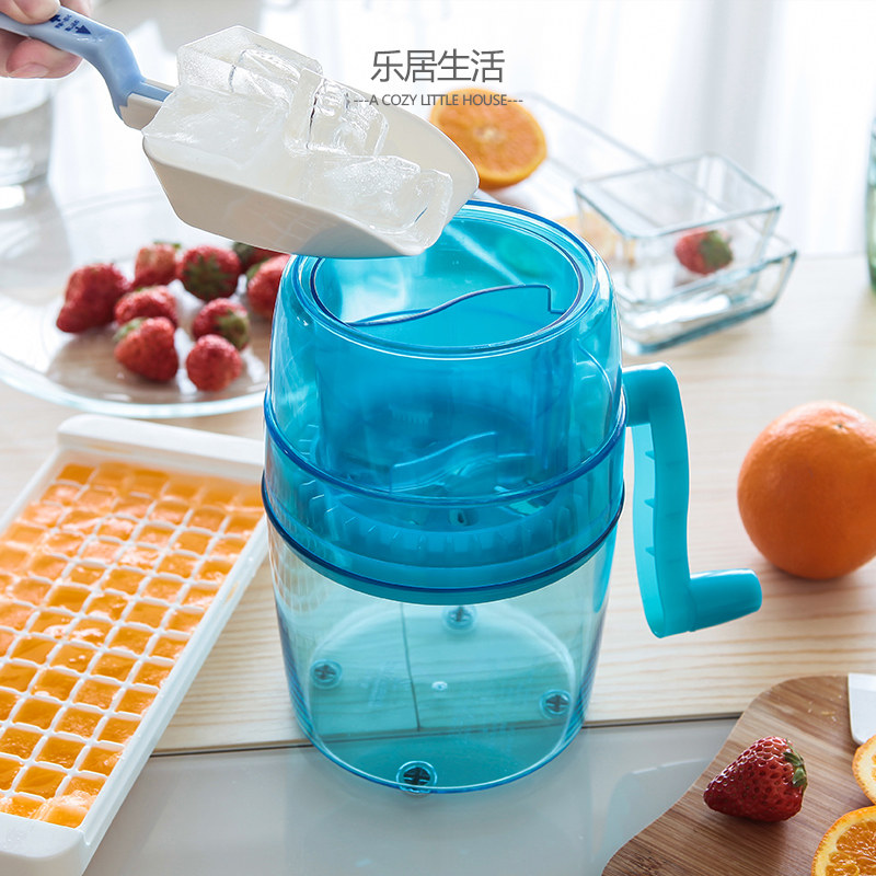 日本进口手摇碎冰机刨冰机碎冰器手动刨冰机家用奶茶冰淇淋沙冰机