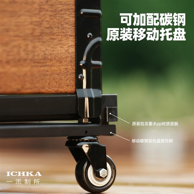 种菜专用箱防腐木花箱阳台种植箱定制花箱隔断户外花盆移动托盘箱