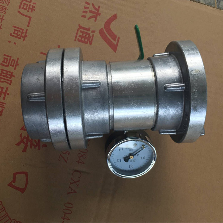 消火栓末端测压装置65口径内扣式接口带闷盖试压设备铝合金材质