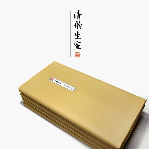 问心堂清韵宣纸净皮国画生宣书法练习纸书画写意四尺全开六尺加厚