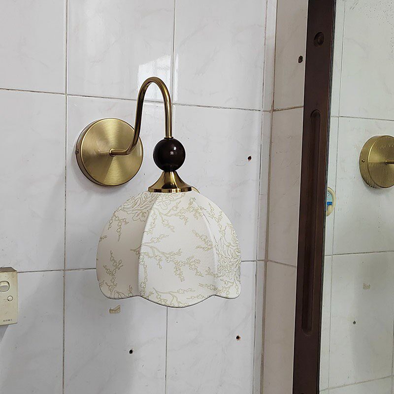 法式中古床头吊灯 壁灯侘寂风玄关吸顶灯实木布艺吧台3头餐厅吊灯