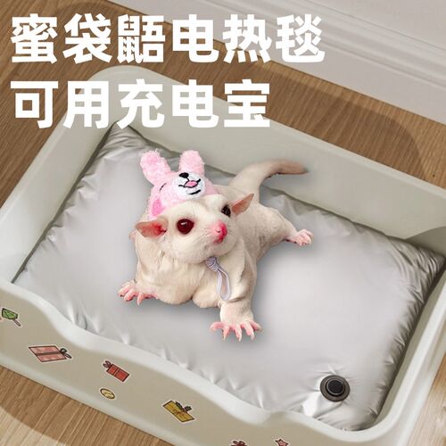 蜜袋鼯加热垫电热毯宠物用猫咪恒温保温小狗小动物充电不插电usb