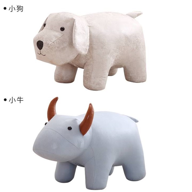 儿童卡通小板凳动物凳子家用大象造型矮凳实木坐凳创意换鞋凳面板