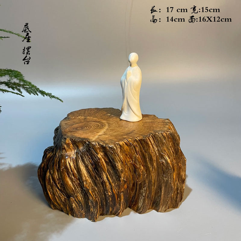 天然实木壶承 摆台 根雕树瘤体 花器玉石茶壶茶杯底座 茶空间搭