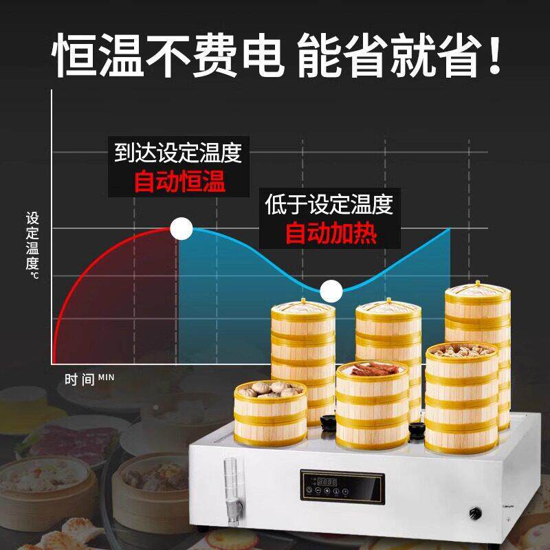 蒸包动炉商用包子机全自蒸小型小笼包2孔蒸包蒸锅蒸饺电蒸汽炉台