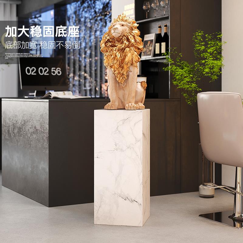 大型轻奢大气狮子客厅落地摆件电视柜家居饰品办公室展厅开业礼物