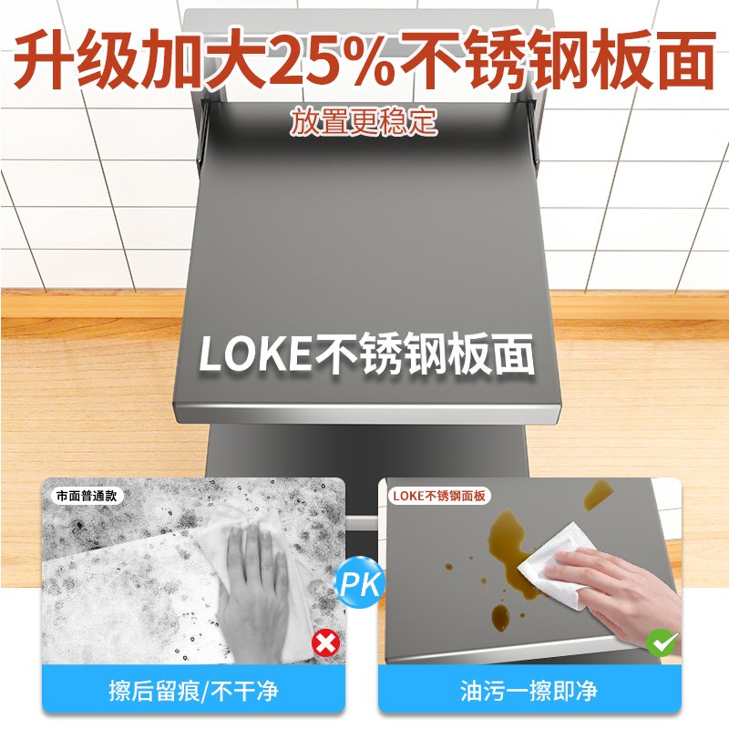 锅架多层置物架不锈钢台面厨房家用下水槽置放锅桌面锅具收纳架子