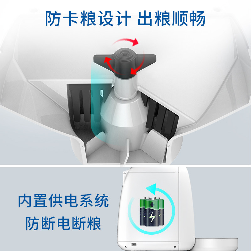 多尼斯迷你喂食器猫咪自动小型智能定时猫粮小猫兔子小鸟投食机