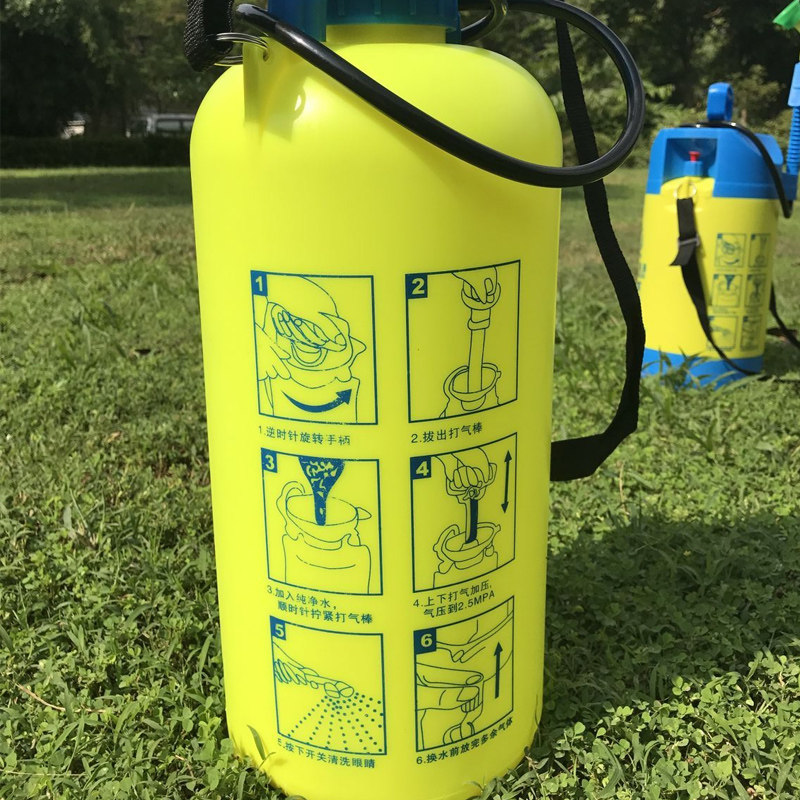 8L紧急洗眼器便携式简易冲实验室厂医院双口眼化工厂验移动洗眼器
