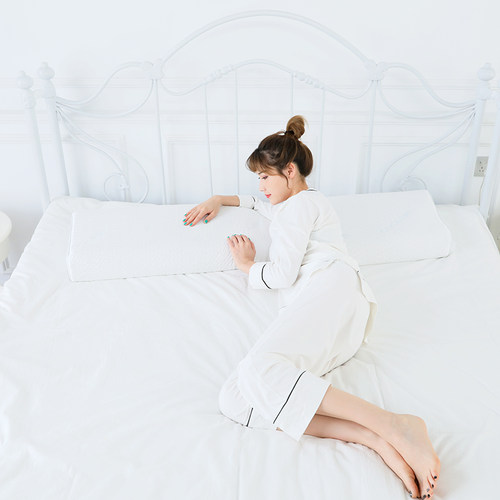 天然乳胶长枕头双人枕1.2m1.5米 一体枕芯情侣长款夫妻成人橡胶枕