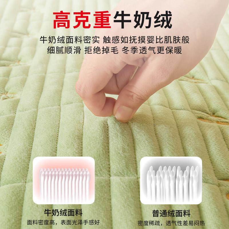 A牛20240822奶绒床垫褥子软垫家垫子卧室保暖床褥护垫被毛毯铺用