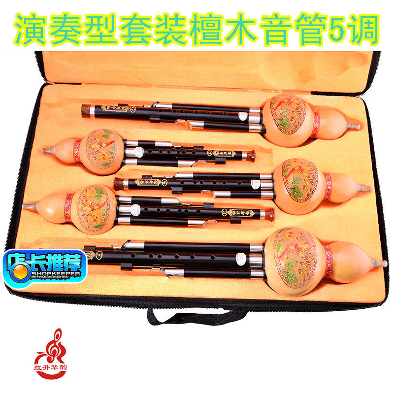 乐器黑檀新款专卖云南檀木C调BG调F调套装音准包邮葫芦丝专业优质