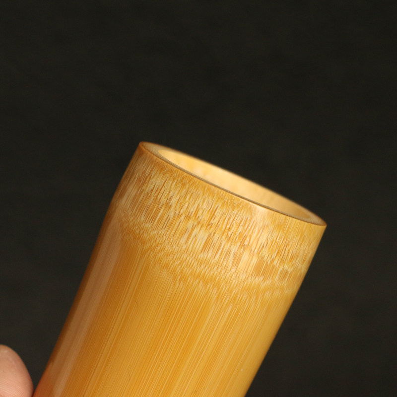 精品纯手工精磨天然老玉竹小竹筒DIY茶叶虫罐子竹节罐竹雕小笔筒