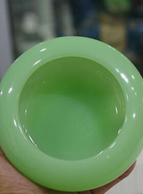 新款中式天然琉璃玉烟灰缸鱼缸玉摆件家居办公桌烟灰缸家用工艺品