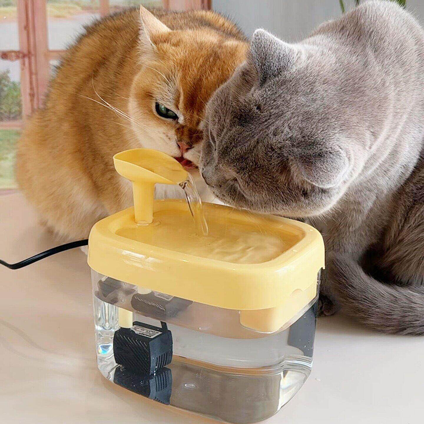 猫咪饮水器自动循环饮水机宠物喂水水碗狗狗流动喝水器用水碗水盆