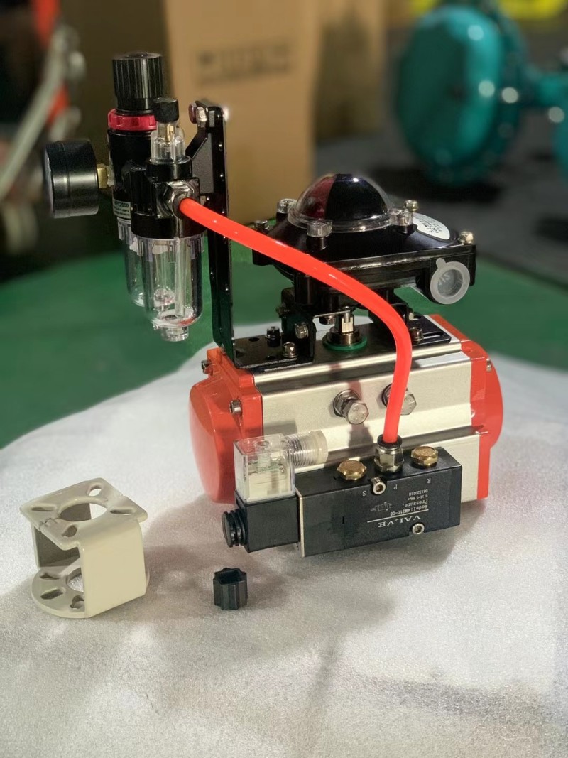 不锈钢气动丝扣球阀Q611F-16P内螺纹丝口空气体电控防爆切断阀50