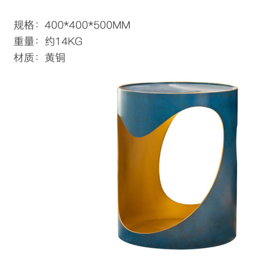 朱炳仁铜 创意铜铸中式茶几家具小桌子置物客厅边几边几别有洞天
