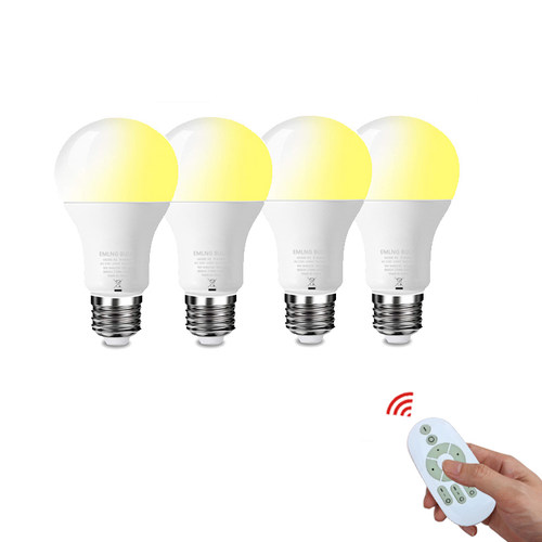 智能无线遥控LED灯泡无极调光调色小夜灯家用灯具E27螺口GU10射灯