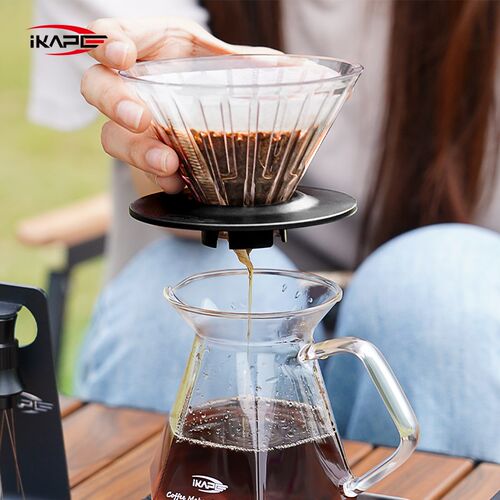 IKAPE咖铂锥形手冲咖啡滤杯 V60耐热咖啡滤杯手冲咖啡过滤器