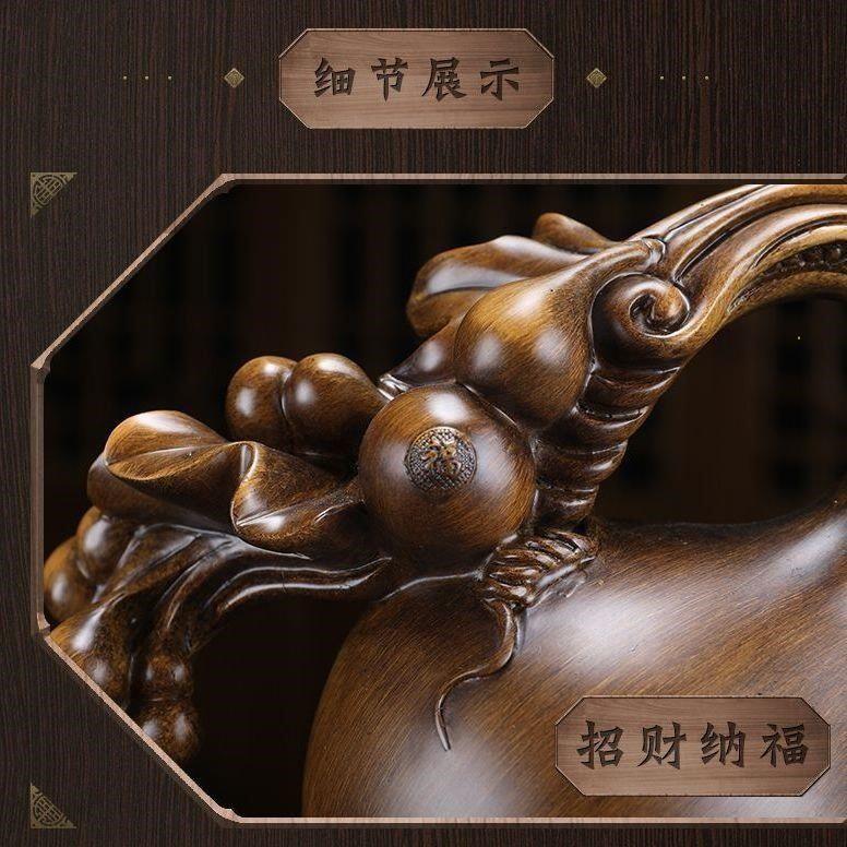 招财葫芦摆件玄关招财镇宅大号客厅家居装饰办公室工艺品乔迁送礼