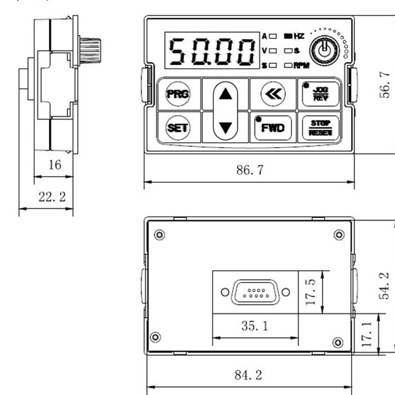 伟创变频器 AC70系列变频器面板 操作面板 控制面板 显示器