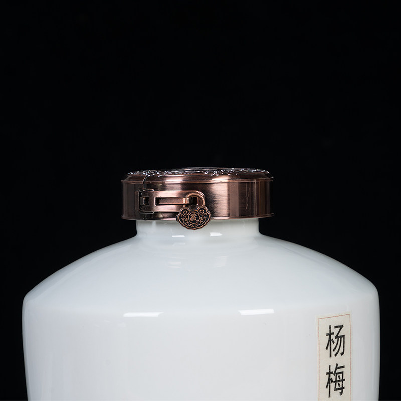 景德镇陶瓷酒坛家用装饰酒瓶礼盒窖藏缸3/5/10斤密封空酒罐泡坛子