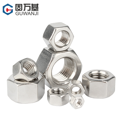 304不锈钢六角加厚螺母GB6175加长螺丝帽加高螺帽M6M8M10M12-M33