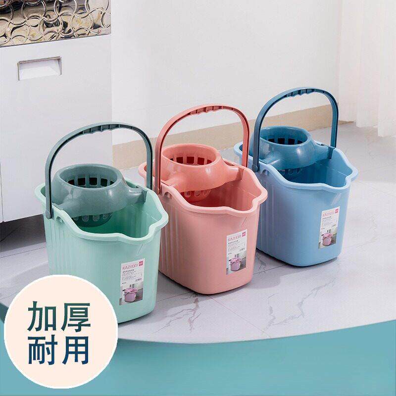 加厚宽家用拖把桶高颜值脱水桶免手洗墩布桶带轮拖地桶户外挤水桶