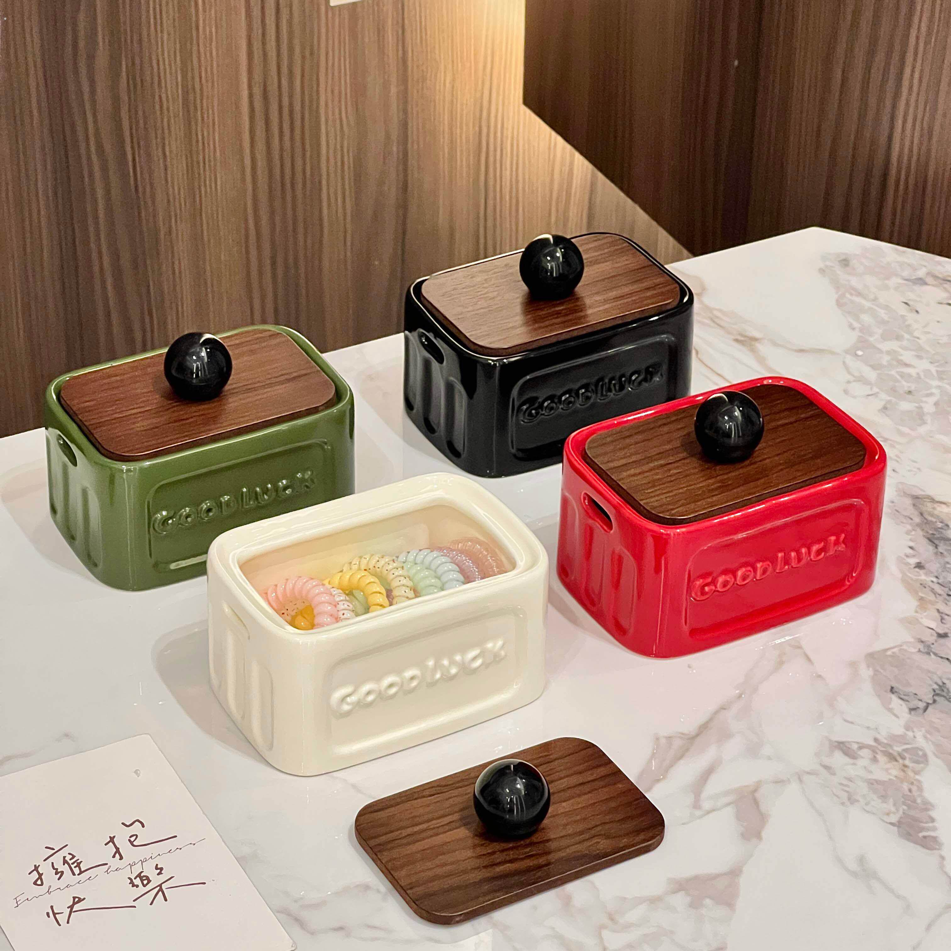 中古风首饰盒家用客厅高档精致轻奢高级感耳环耳针收纳盒饰品盒子