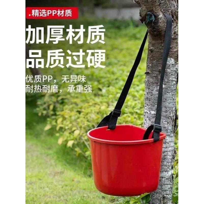 多功能肩背式塑料桶农用神器可采摘瓜果蔬菜撒肥料