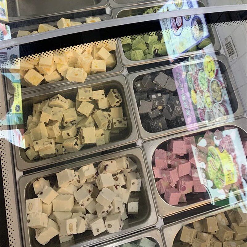 厚切炒酸奶柜冰柜冰箱商用手工挖球硬质冰淇淋展示柜冷冻柜盆盒装