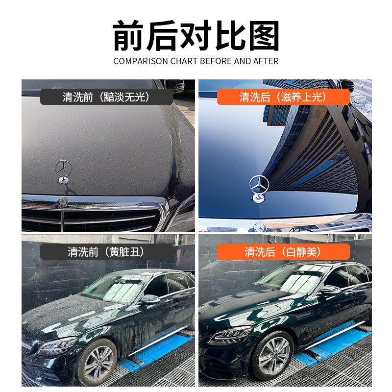 水蜡洗车液强力去污大桶装高泡沫镀晶镀膜汽车专用全效去油不伤车