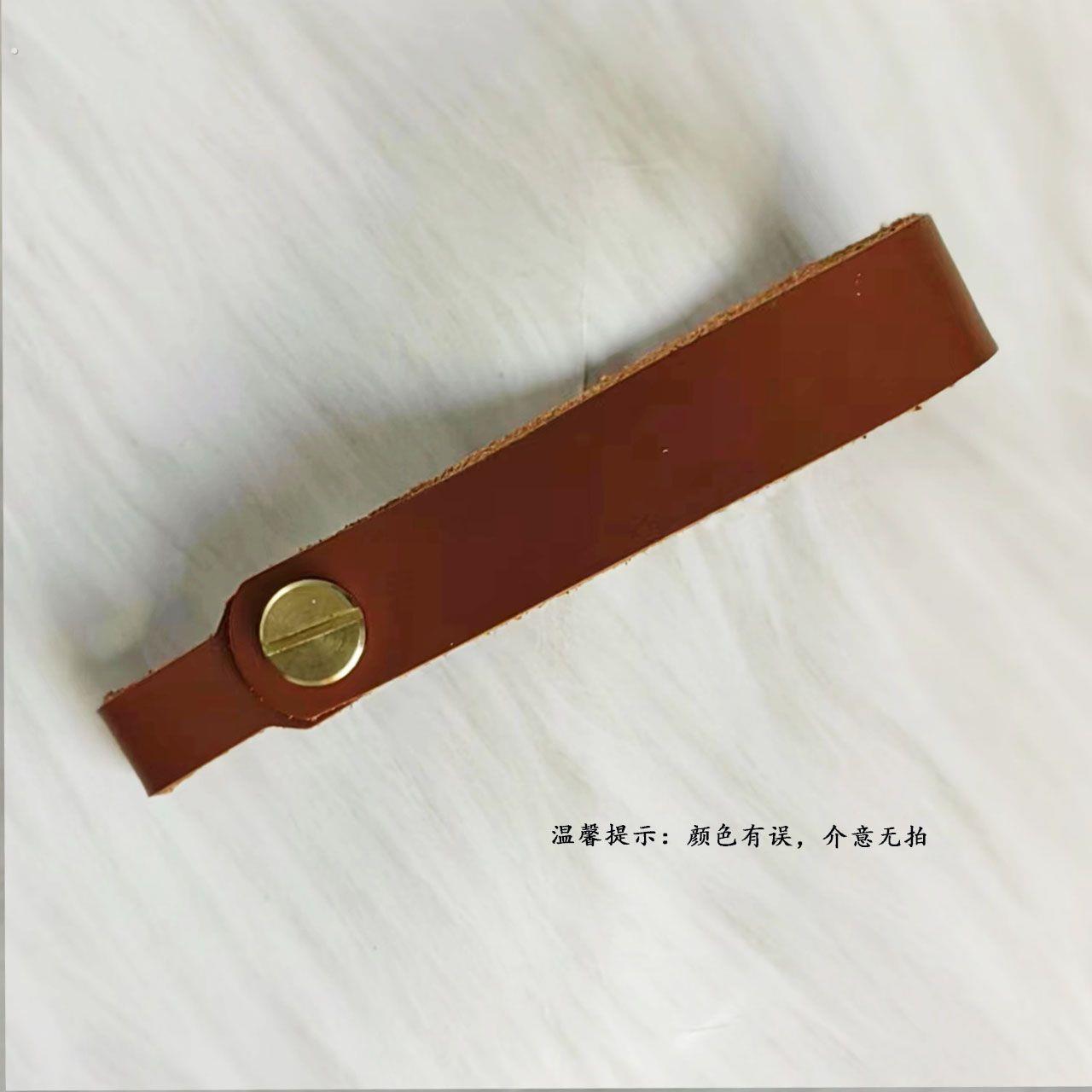 牛皮钥匙扣皮扣配件水杯手提环环扣腰带男士钥匙扣防丢