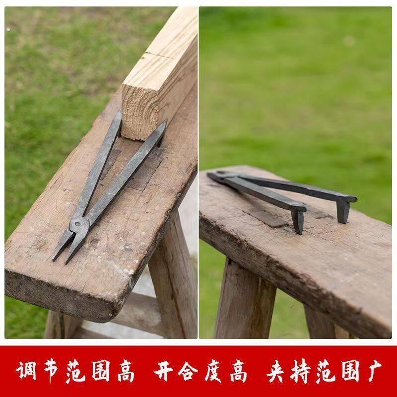 马口木工钳子 手工锻打老式马扣 固定扣阻铁木刨固定夹推钳手虎钳
