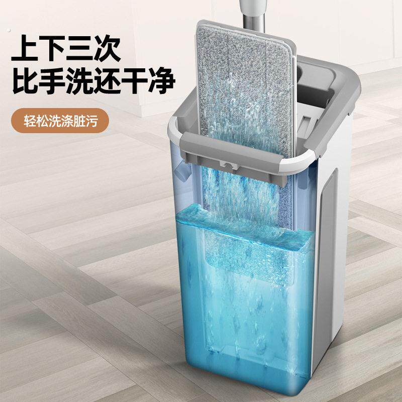 通用型加厚家用拖把头通用免手洗懒人平板拖把配件粘贴式墩布拖布