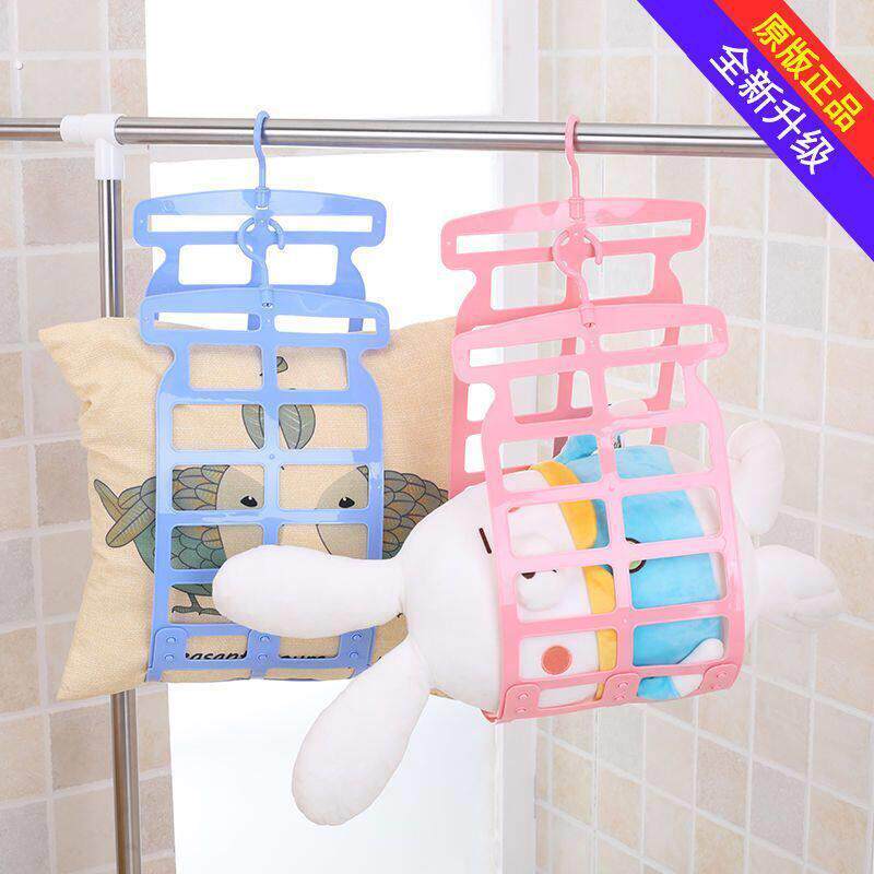 晒枕头神器网袋枕头晾晒网晾晒衣架子防风抱枕晾晒网架夹阳台室外